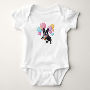 Franse Bulldog Gelukkige Dag Franse Bulldog Romper