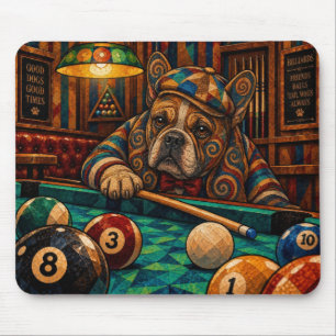 Franse Bulldog, Geometrisch Mozaïek Muismat