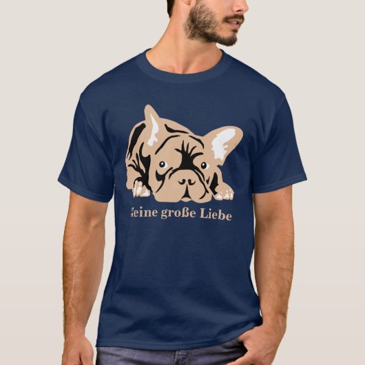Franse Bulldog gepersonaliseerd T-shirt (Voorkant)