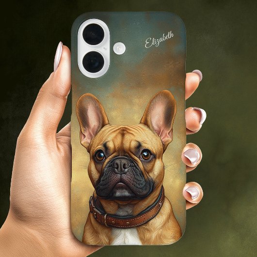 Franse Bulldog gepersonaliseerde Fawn Frenchie Case-Mate iPhone Case