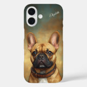 Franse Bulldog gepersonaliseerde Fawn Frenchie Case-Mate iPhone Case (Achterkant)