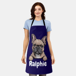 Franse Bulldog Gepersonaliseerde Hond Naam Huisdie Schort