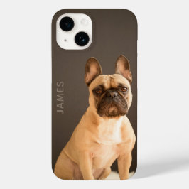 Franse Bulldog Gepersonaliseerde Naam | Hond Case-Mate iPhone 14 Hoesje
