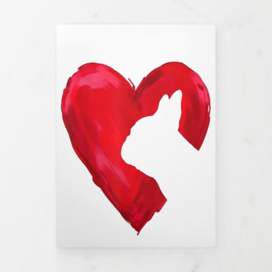 Franse Bulldog Gift Drieluik Aankondiging (Cover)