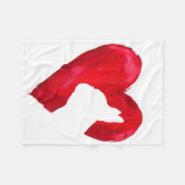 Franse Bulldog Gift Fleece Deken (Voorkant (Horizontaal))