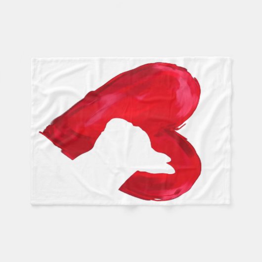 Franse Bulldog Gift Fleece Deken (Voorkant (Horizontaal))