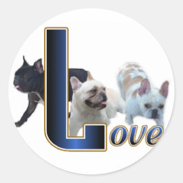 Franse Bulldog Gifts Ronde Sticker