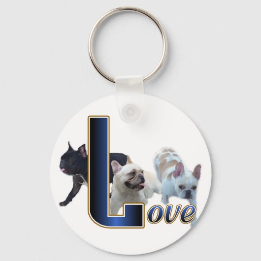 Franse Bulldog Gifts Sleutelhanger (Voorkant)