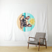 Franse Bulldog Gifts Wandkleed (In Situ (horizontaal))