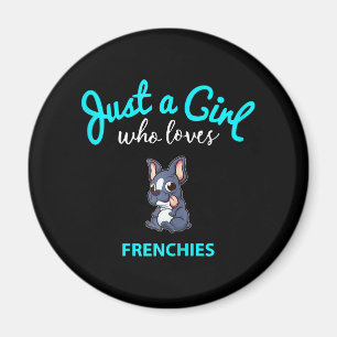 Franse Bulldog Girls Kinder Bulldog Gift Magneet