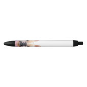 Franse Bulldog Glam Illustratie Black Ink Pen (Voorkant)