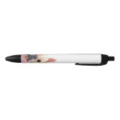 Franse Bulldog Glam Illustratie Black Ink Pen (Bodem)