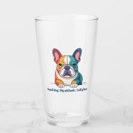 Franse Bulldog Glas