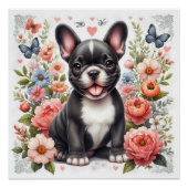 Franse Bulldog Glossy Poster (Voorkant)