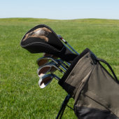 Franse Bulldog Golf Driver Hoes, Zwarte Stijl Golfheadcover (Insitu)