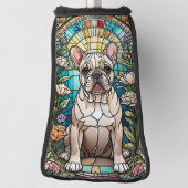 Franse Bulldog Golf Head Hoesje Golfheadcover (Draai 90)