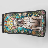 Franse Bulldog Golf Head Hoesje Golfheadcover (Voorkant)