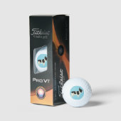 Franse Bulldog Golfballen (Verpakking)
