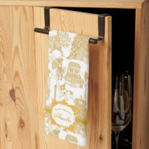 FRANSE BULLDOG Goud Toile