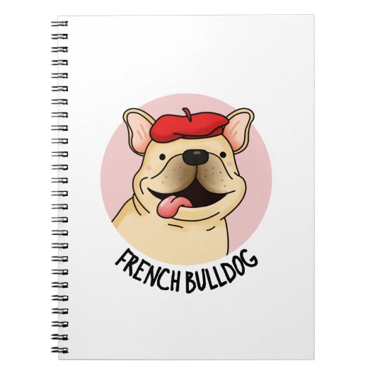 Franse Bulldog Grappige Hond Pun  Notitieboek (Voorkant)