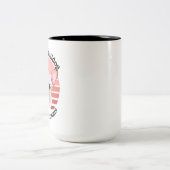 Franse Bulldog grappige quote Two-Tone Coffee Mok (Center)