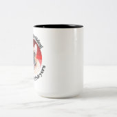 Franse Bulldog grappige quote Two-Tone Coffee Mok (Center)