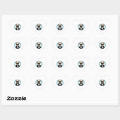 Franse Bulldog Grappige Schattigee kunst Hart Sticker (Vel)
