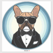 Franse Bulldog Grappige Schattigee kunst Sticker (Vel)