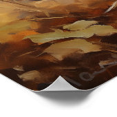 Franse Bulldog grijze puppy Poster (Hoek)