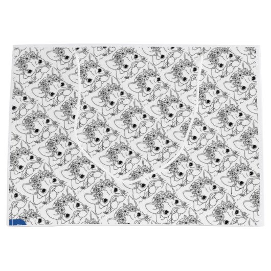 Franse Bulldog grote geschenk tas Groot Cadeauzakje (Voorkant)