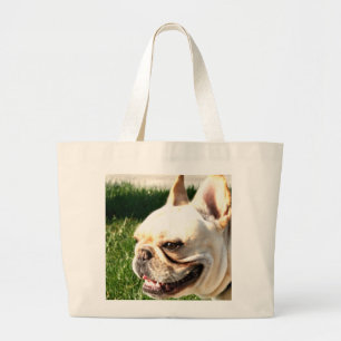 Franse Bulldog Grote Tote Bag