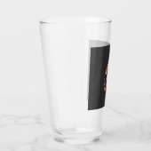 Franse Bulldog Halloween Boo Honden Vector Glas (Rechts)