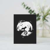 Franse Bulldog Halloween Costume Moon Gift Bedankkaart (Staand voorkant)