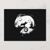 Franse Bulldog Halloween Costume Moon Gift Feestdagenkaart (Voorkant)