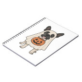 Franse Bulldog Halloween Dog Ghost Notitieboek (Linkerzijde)