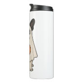 Franse Bulldog Halloween Dog Ghost Thermosbeker (Geroteerd rechts)