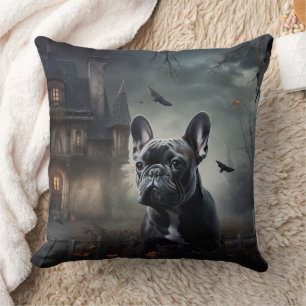 Franse Bulldog Halloween eng Kussen