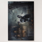 Franse Bulldog Halloween eng Legpuzzel (Verticaal)