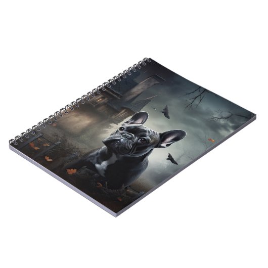 Franse Bulldog Halloween eng Notitieboek (Linkerzijde)