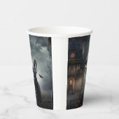 Franse Bulldog Halloween eng Papieren Bekers (Rechts)