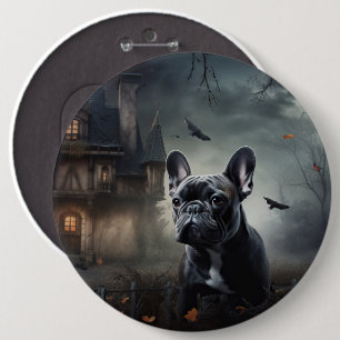 Franse Bulldog Halloween eng Ronde Button 6,0 Cm
