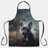 Franse Bulldog Halloween eng Schort (Voorkant)
