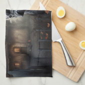 Franse Bulldog Halloween eng Theedoek (Quarter Fold)