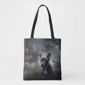 Franse Bulldog Halloween eng Tote Bag (Voorkant)