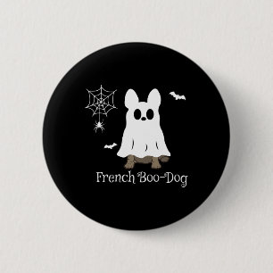 Franse Bulldog Halloween Franse Boo-Dog Gift F Ronde Button 5,7 Cm