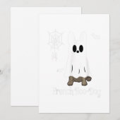 Franse Bulldog Halloween Franse Boo-Hond Cadeau Feestdagenkaart (Voorkant / Achterkant)