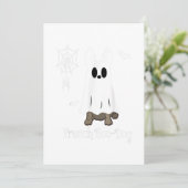 Franse Bulldog Halloween Franse Boo-Hond Cadeau Feestdagenkaart (Staand voorkant)
