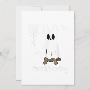 Franse Bulldog Halloween Franse Boo-Hond Cadeau Feestdagenkaart