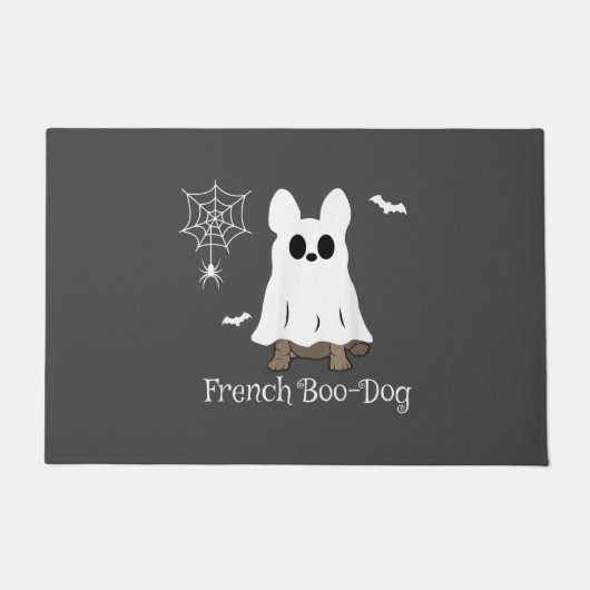 Franse Bulldog Halloween French Boo-Dog Dog Gift Deurmat (Voorkant)