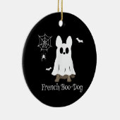 Franse Bulldog Halloween French Boo-Dog Dog Gift Keramisch Ornament (Rechts)